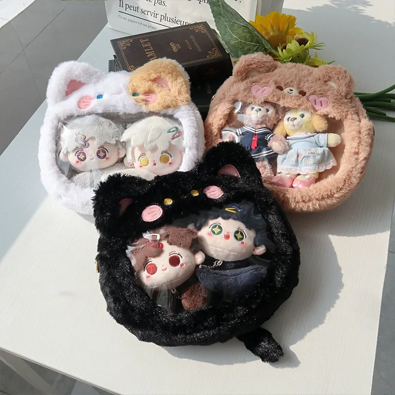 Original Kawaii Pain Bag Female Daily Cute Plush Crossbody Small Amount Transparent 【 Plush Pain Bag 】For Girls Birthday Gift