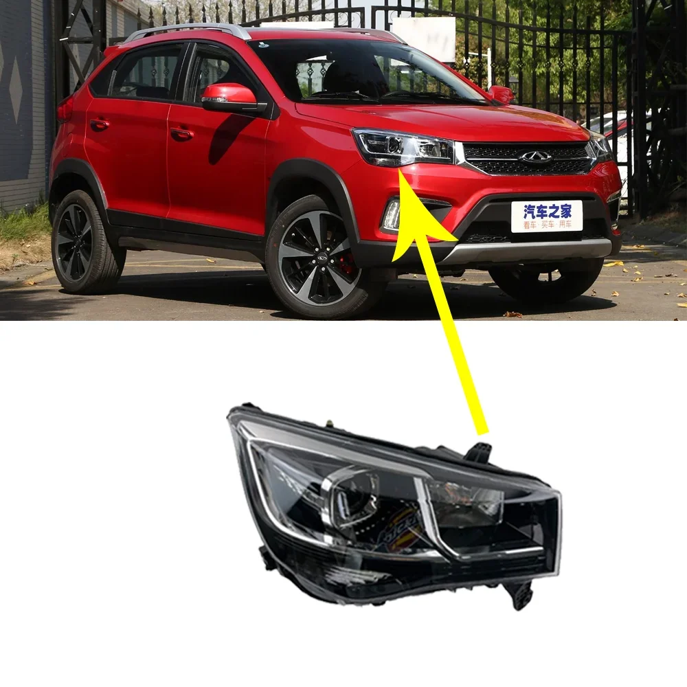 Car Headlights Assembly for Chery Tiggo 3x 2 MVM X22 DR3 EV 2016~2022 2017 Fog Lights Map Halogen Corner Lamps LED Accessories