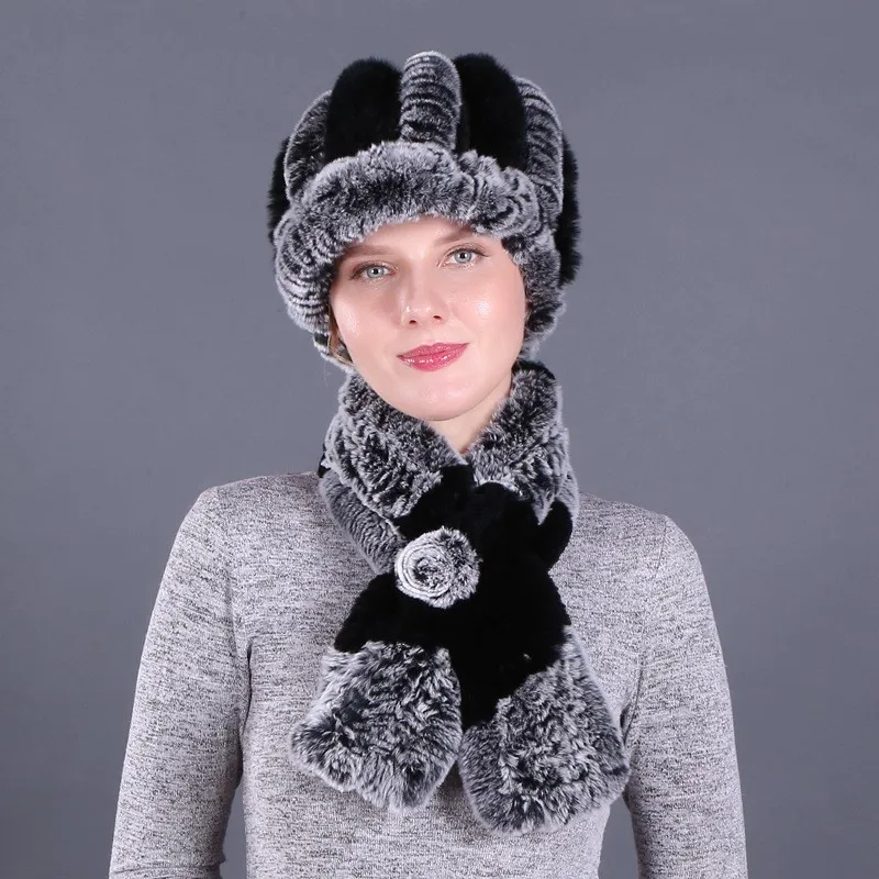 

Старая бейсболка для женщин среднего возраста, теплая и вязаная шапка-шарф для мамы.