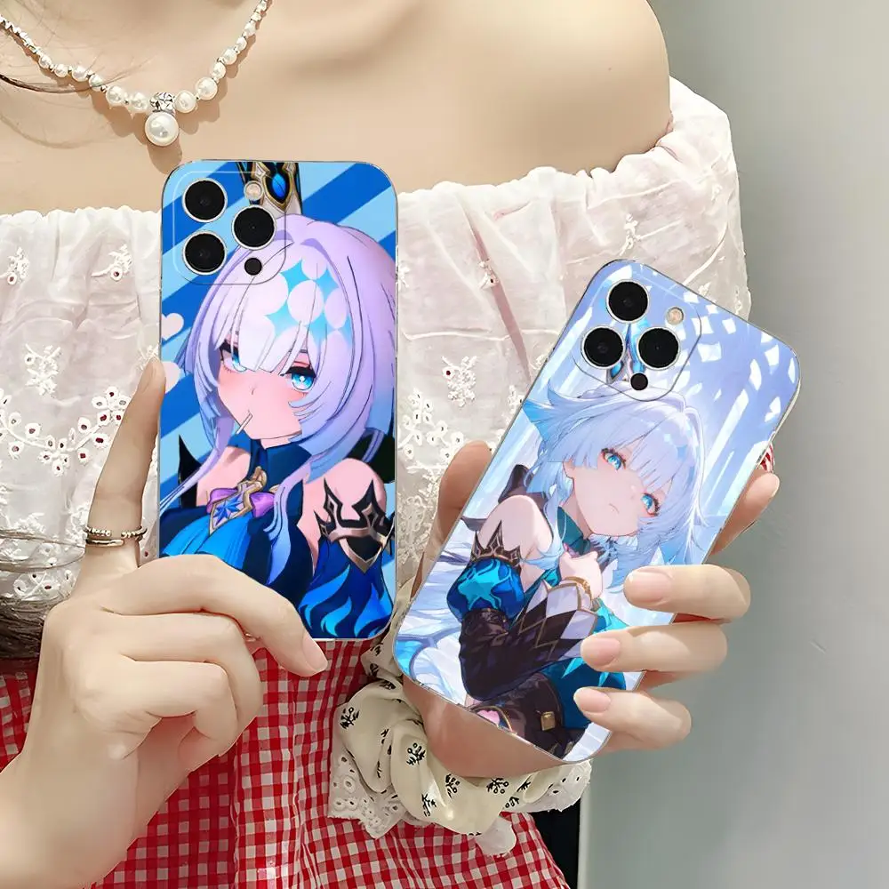 

Honkai Impact Cerydra Phone Case for iPhone 16 15 14 13 12 11 X XR XS 8 6 Pro Max Plus Mini Clear Colour Protective Cover Pretty