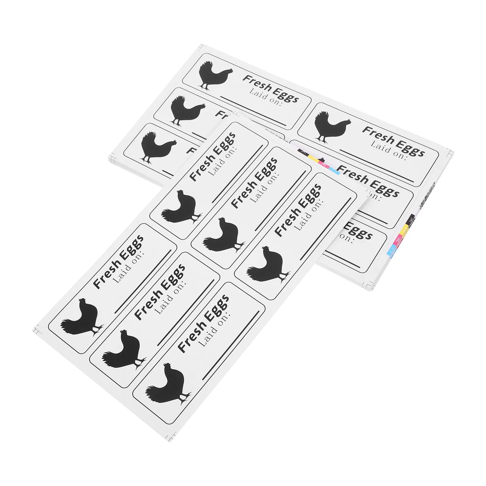 

40 Sheets Egg Produce Date Fresh Egg Care Stickers Versatile Labeling for Eggs Fresh Produce Grocery Packaging