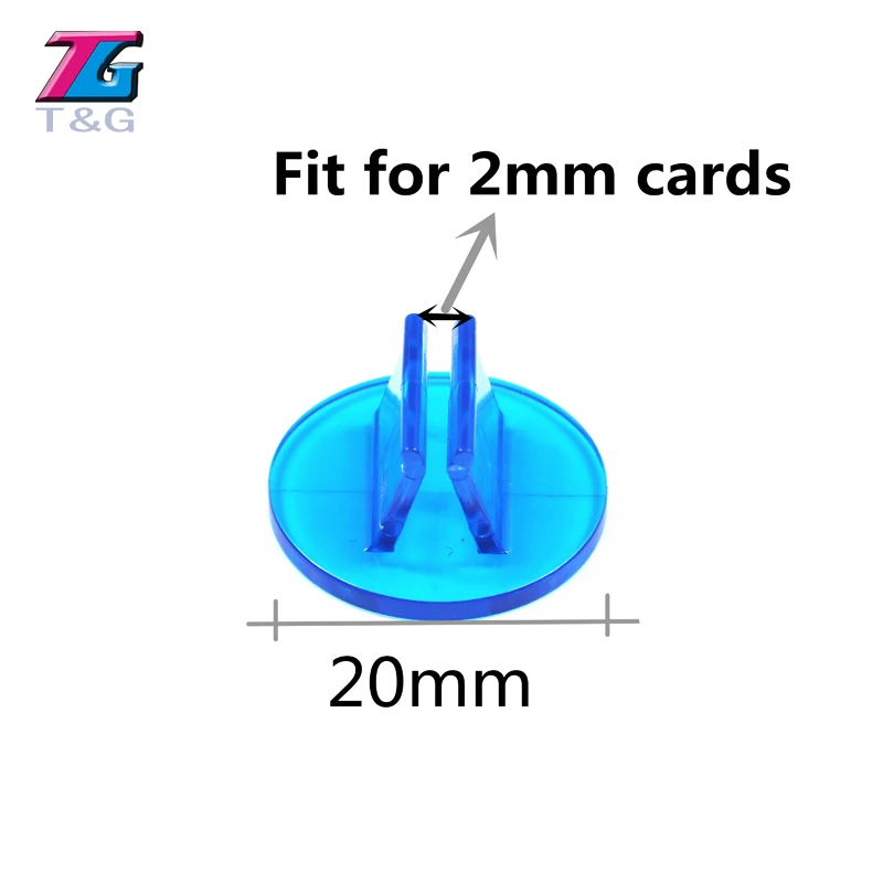 Rainbow Translucent Plastic Card Stands 50pcs/Tube Board Game Pieces Accessories Perfect for 2mm