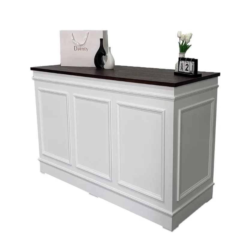 

Simple modern clothing store women's clothing store checkout page store small front desk commercial paint corner