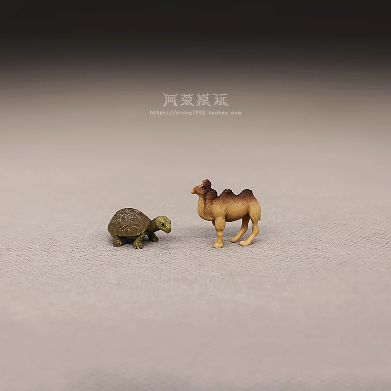 Miniature Wildlife Model Reptile Land Tortoise Desert Camel Action Figures Miniature Ornament Accessories Photography Toys