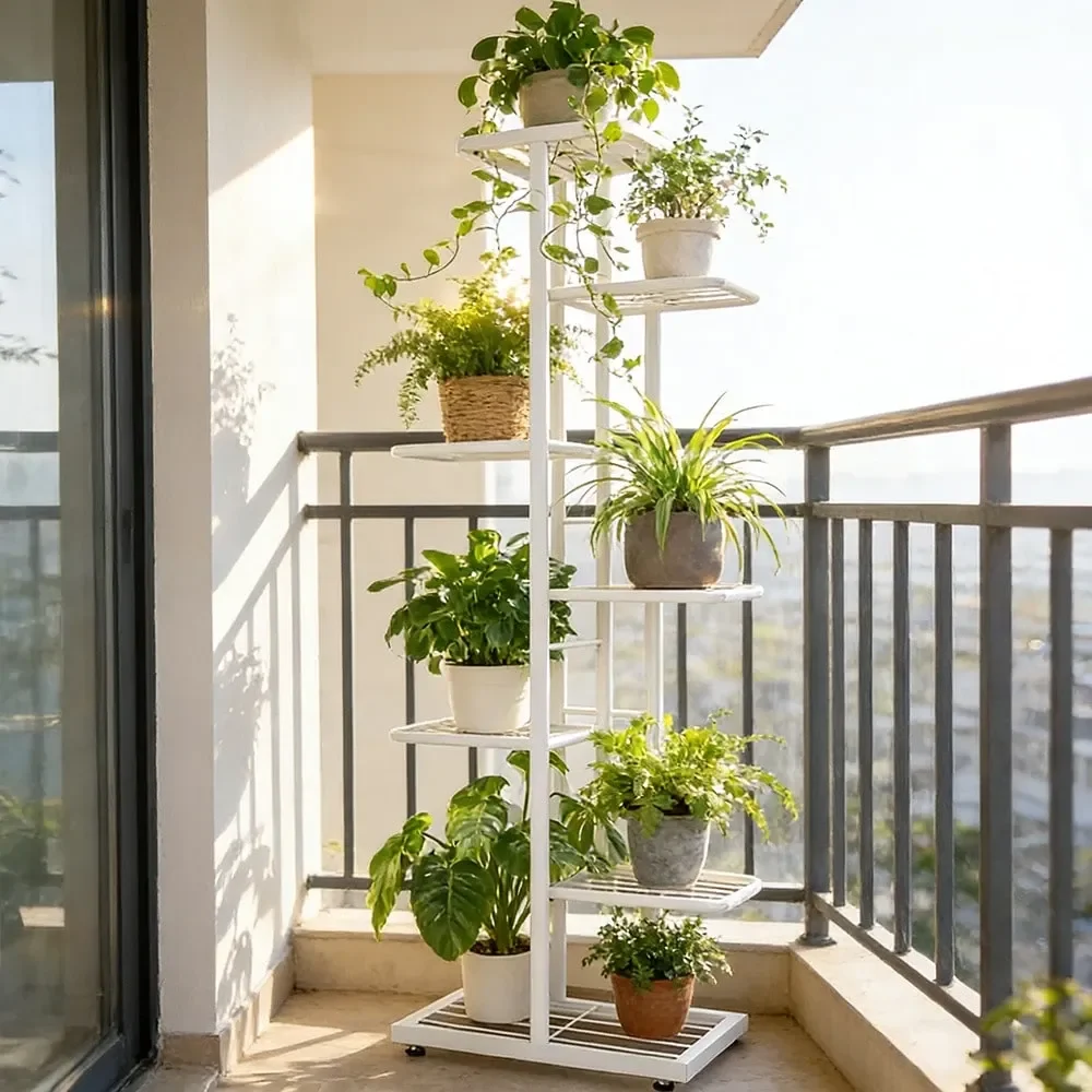 

Многоярусная подставка для растений (6/5/4 уровня) для дома и сада, креативный органайзер для цветочных горшков, потрясающий дизайн, идеально подходит для использования в помещении и на улице