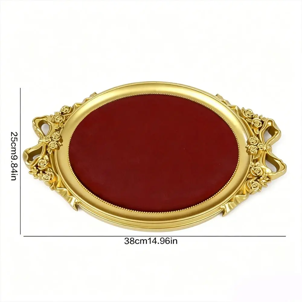 Vintage Schmuck-Präsentationstablett, Organizer im europäischen Stil, Schmuckständer, Samt-Retro-Schmuckorganizer, Armband-Aufbewahrung – Detail 1