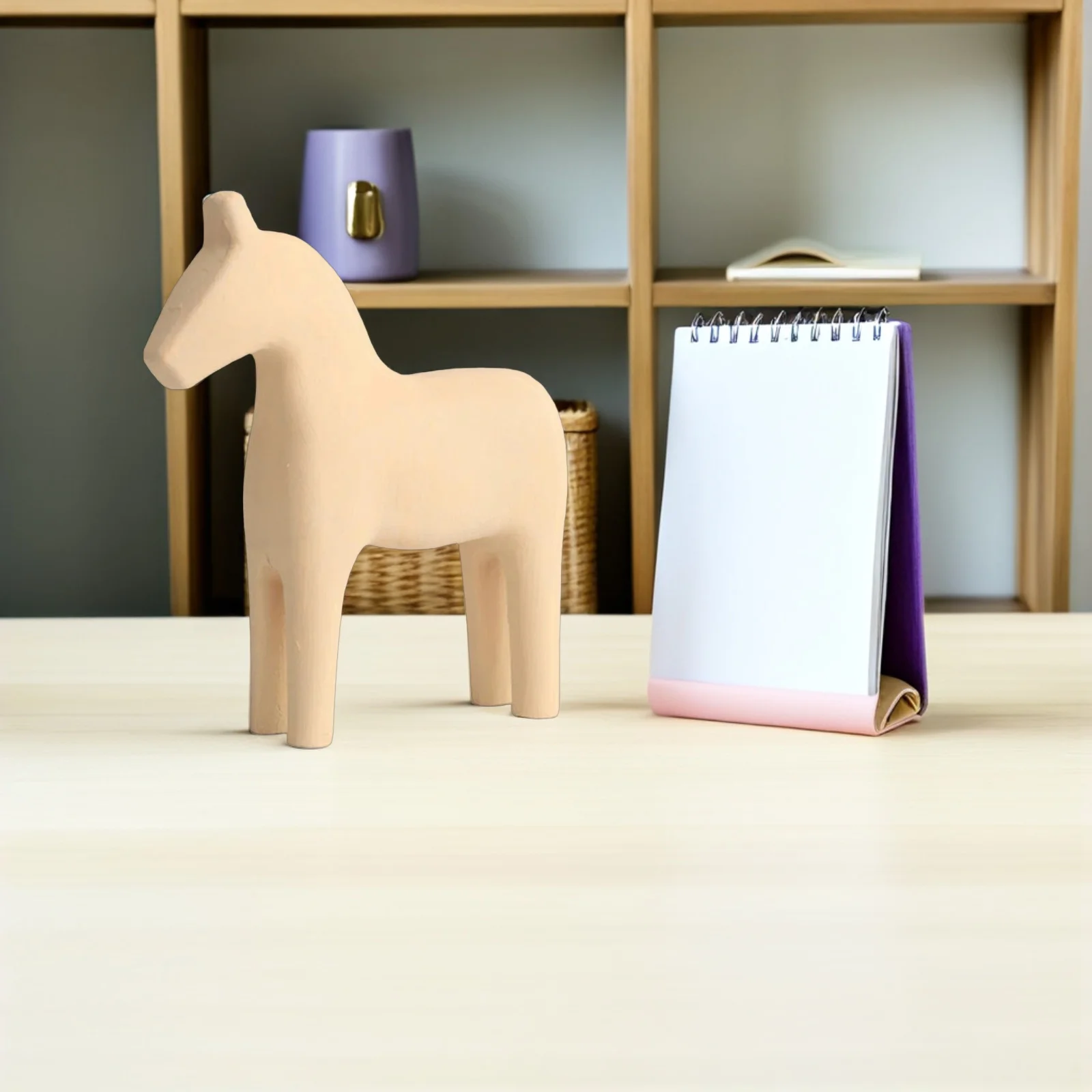 

Creative Wooden Horse Ornament Premium Handcrafted Home Decor for Living Room Desk Shelf Tabletop Kids Room Birthday Gift