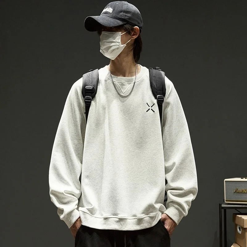 

Мужские толстовки без капюшона из русской овечьей шерсти с флисовой подкладкой, термоизоляция, защита от холода зимой, теплый слой, мягкая текстура