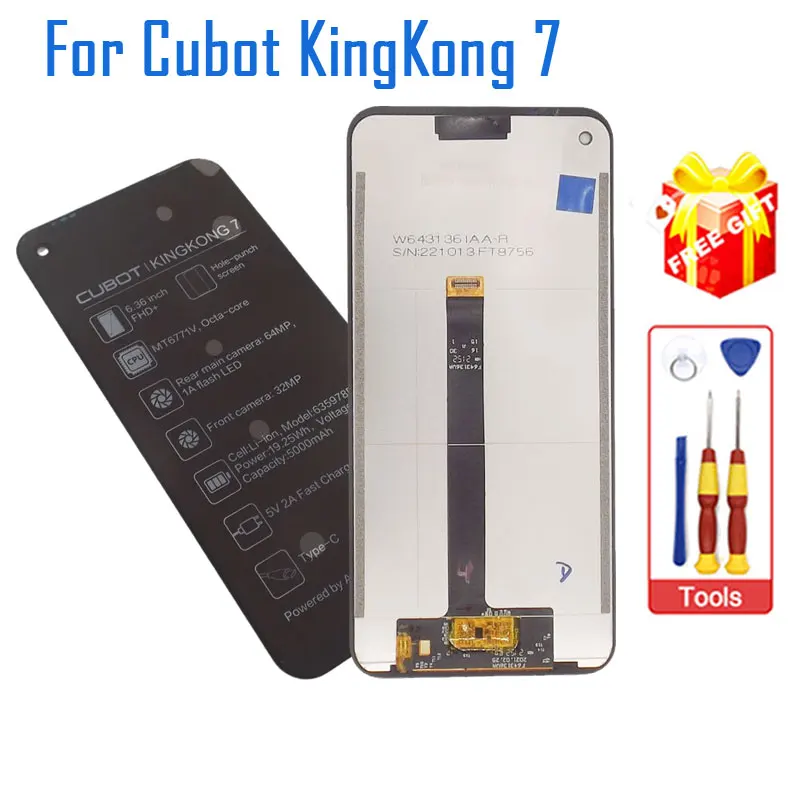 

New Original Cubot KingKong 7 LCD Display Touch Screen Digitizer Assembly Accessories For CUBOT KING KONG 7 Smart Phone