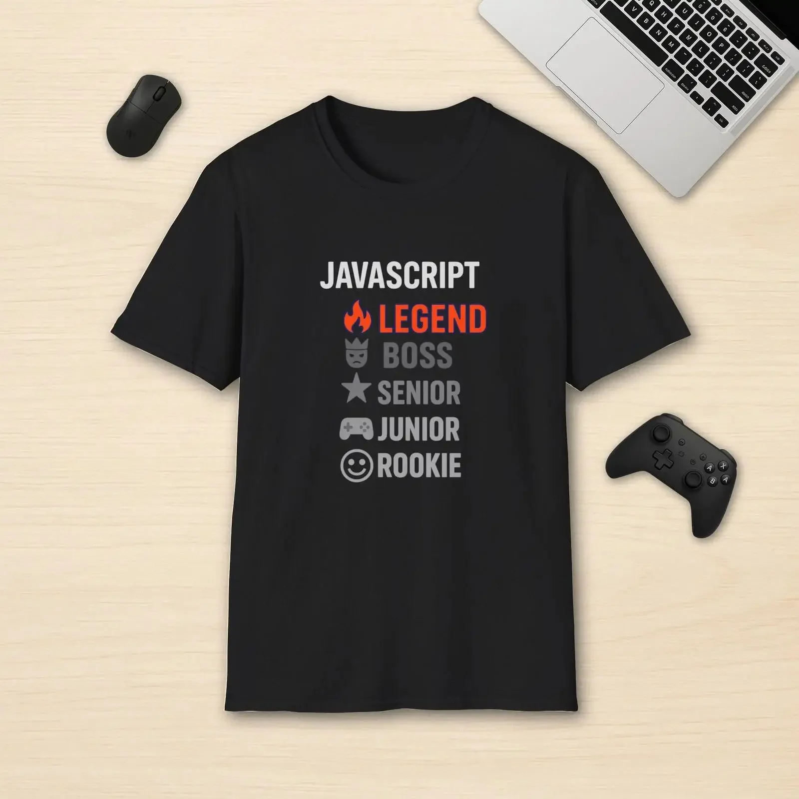 Javascript Legend T Shirt Software Developer Programmer DevOps Funny vintage Washed Stretched graphic designer clothes homme