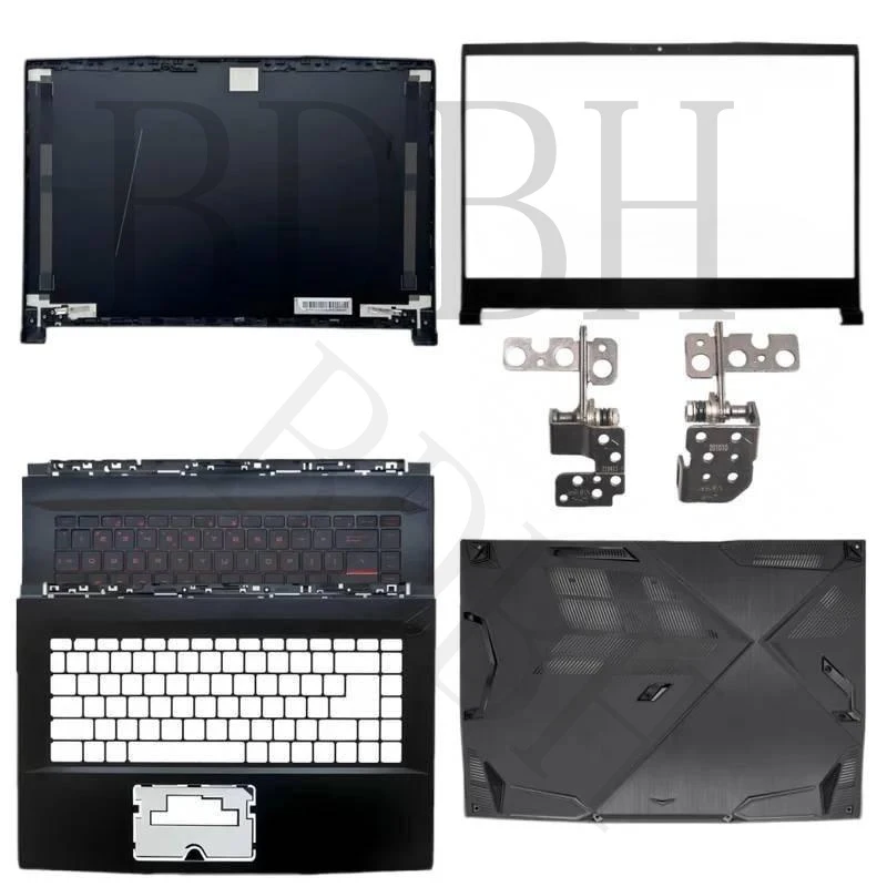 For MSI GF63 MS-16R1 16R3 16R4 16R5 16R8 LCD Back Bezel Palmrest Bottom Cover Hinge ABCD Housing Replacement Parts