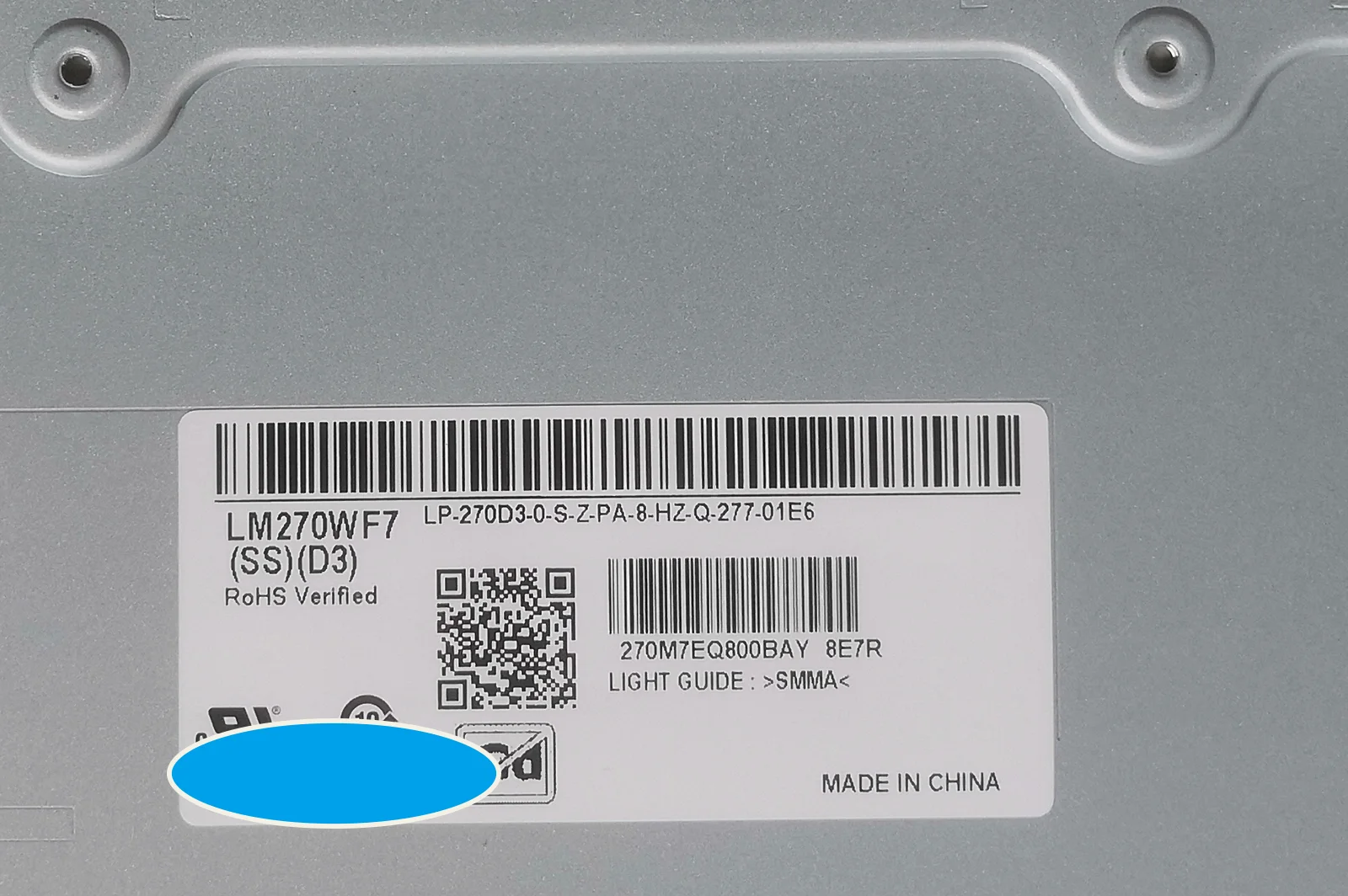 Imagem -04 - Lcd Original Lm270wf7 Ssd1 d2 d3 f2 Lm270wf7-ssd3 Mv270fhm-n30 Lm270wf7-ssd2 Lm270wf7-ssd1 Lm270wf7-ssf2 Novo 27 Polegadas