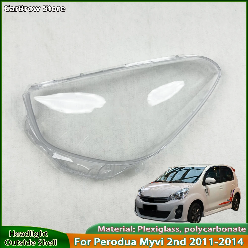 

Корпус фары для Perodua Myvi 2-го поколения 2011-2014 гг., прозрачная крышка объектива фар автомобиля, корпус в сборе автомобильного света