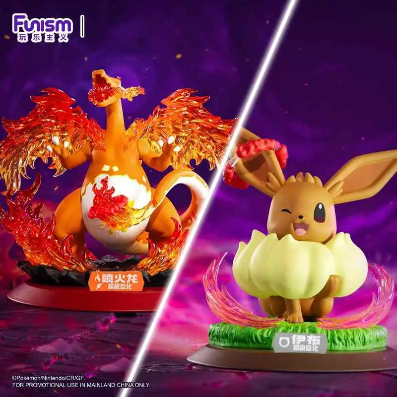 

Подлинная фигурка покемона Gigantamax Charizard Gengar Eevee Shining Moment, коллекционная модель, украшения для дома, игрушки, подарок