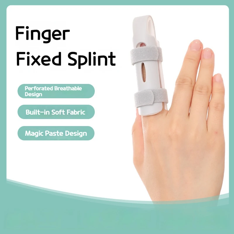 One Piece Finger Fixed Splint Fixed Support Device,Five Finger Fixed Splint Trainer,Finger Sleeve