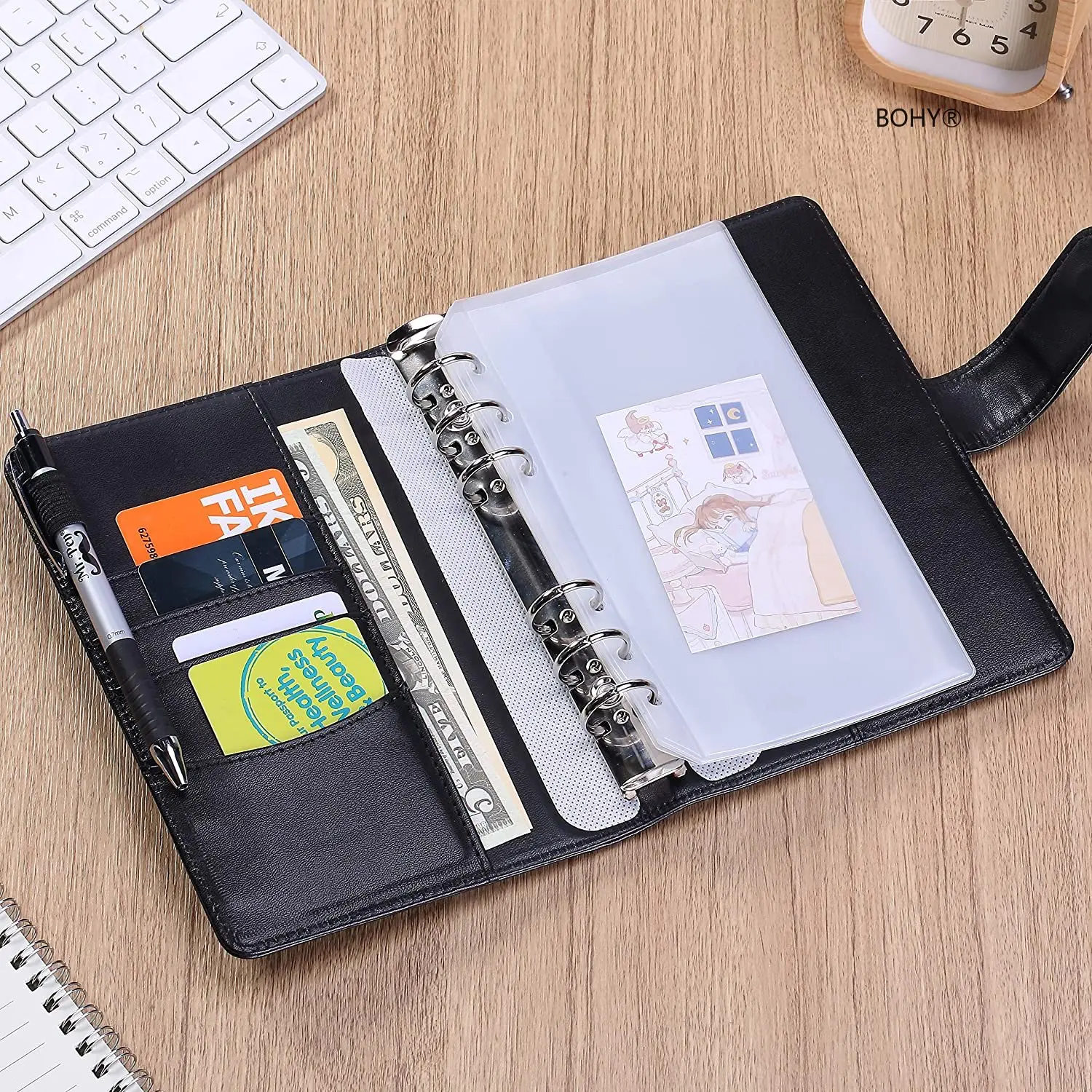 2023 Budget Binder Zipper Envelopes Organizer Cash Envelopes Budgeting Saving Money A6 Planner 6 Pockets Sticker Accessories