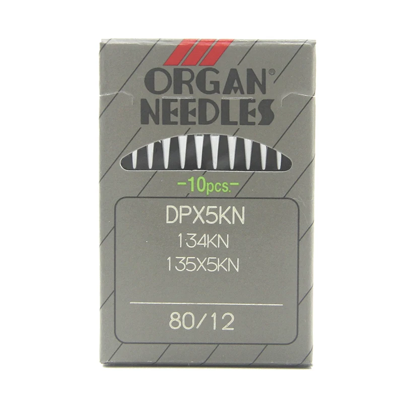 إبر الجهاز DPX5KN لآلة الخياطة ذات الغرز المتشابكة الصناعية DP * 5 135X5 إبرة حياكة رفيعة مع نقطة كروية 100 قطعة إبرة = 1 صندوق #5