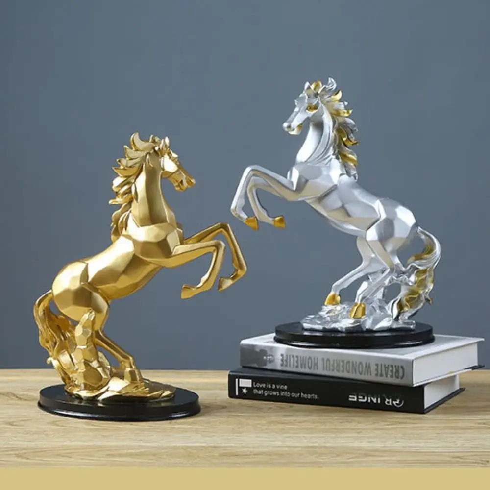 

Миниатюрная фигурка, художественное украшение в виде лошади, ремесло, креативная статуя лошади, минималистичная современная скульптура животного для гостиной