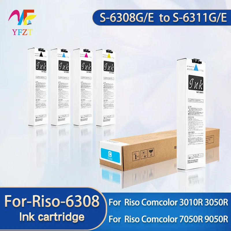 

Для Riso S-6308G/E черный совместимый картридж S-6309G/E Cyan S-6310G/E S-6311G/E для Riso Comcolor 3010R 3050R 7050R 9050R