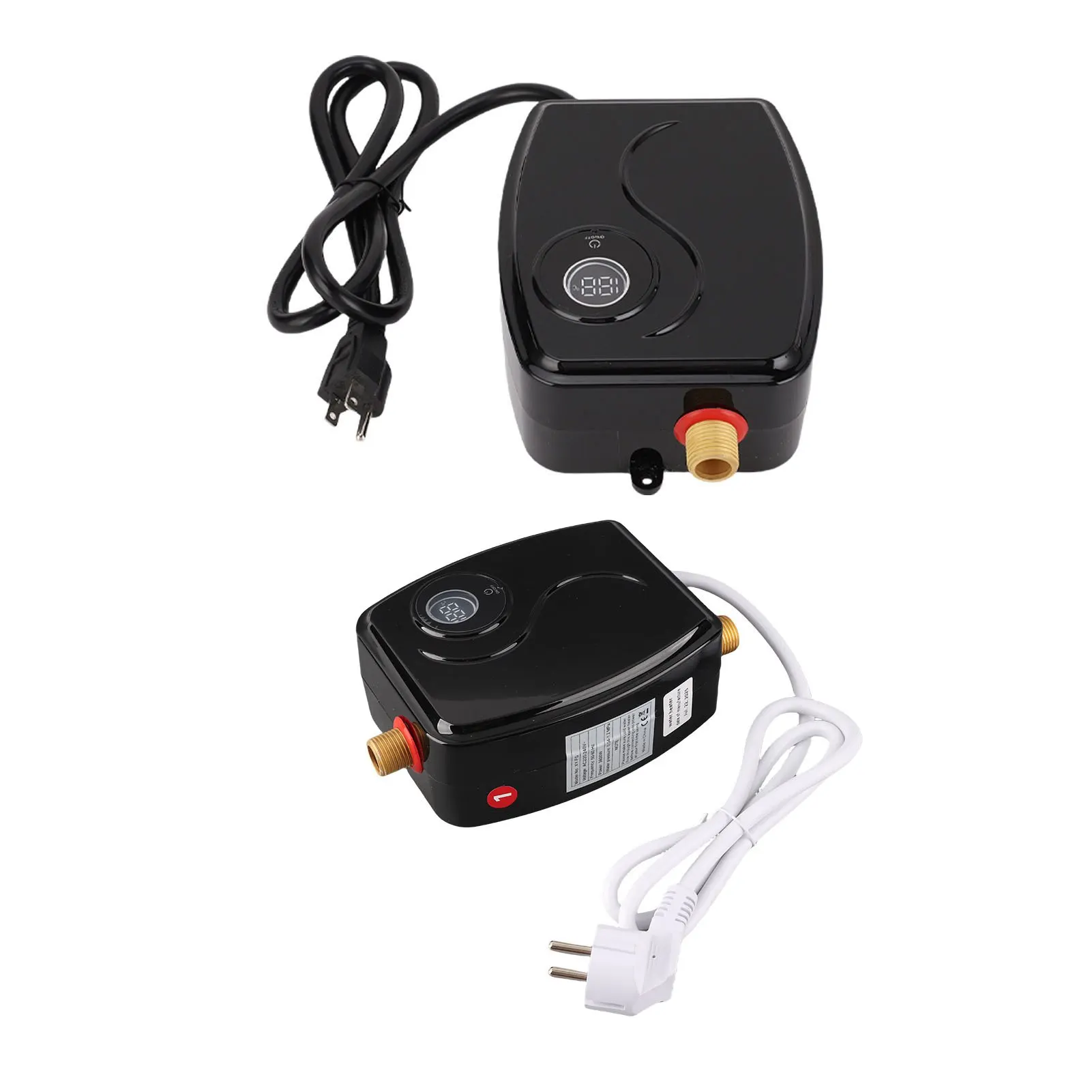 

Электрический водонагреватель (бойлер) 0.04-1.2 МПа, 3000 Вт, IPX4, водонепроницаемый, вертикальная установка, для дома, кухни, автофургона