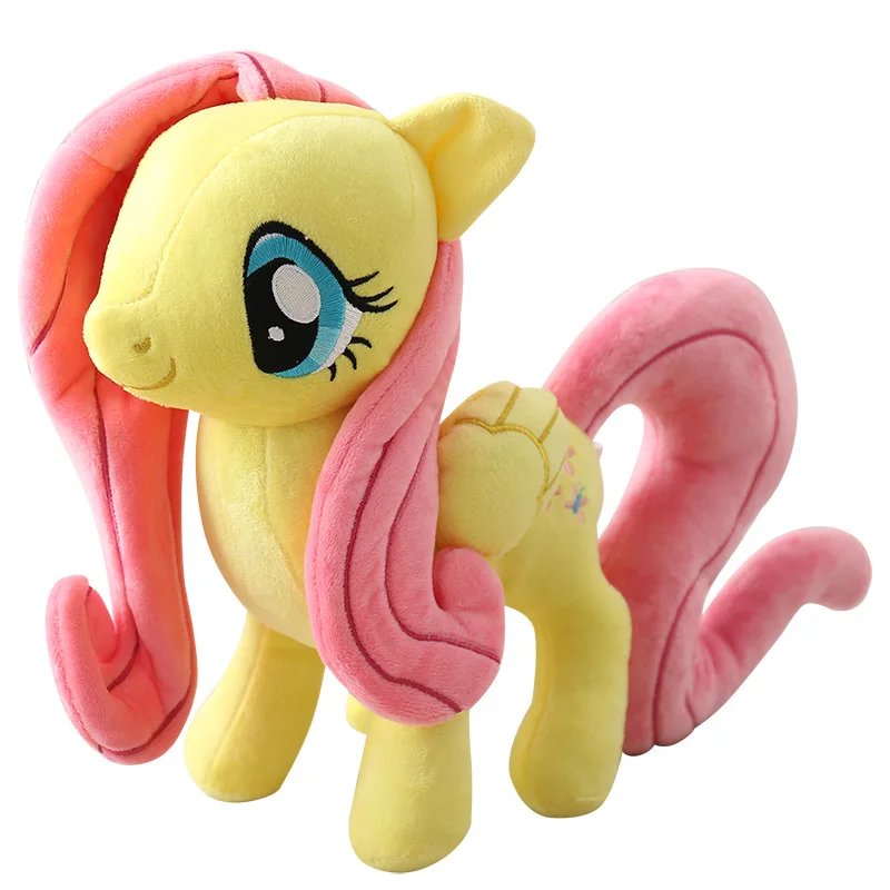 33cm My Little Pony Plush Doll Anime Twilight Sparkle Fluttershy Pinkie Pie Cartoon Soft Ornament Birthday Kawaii Toys Kid Gifts