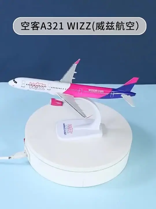 21cm 1/200 Scale WIZZ AIR A321 NEO Aircraft Airways Model with