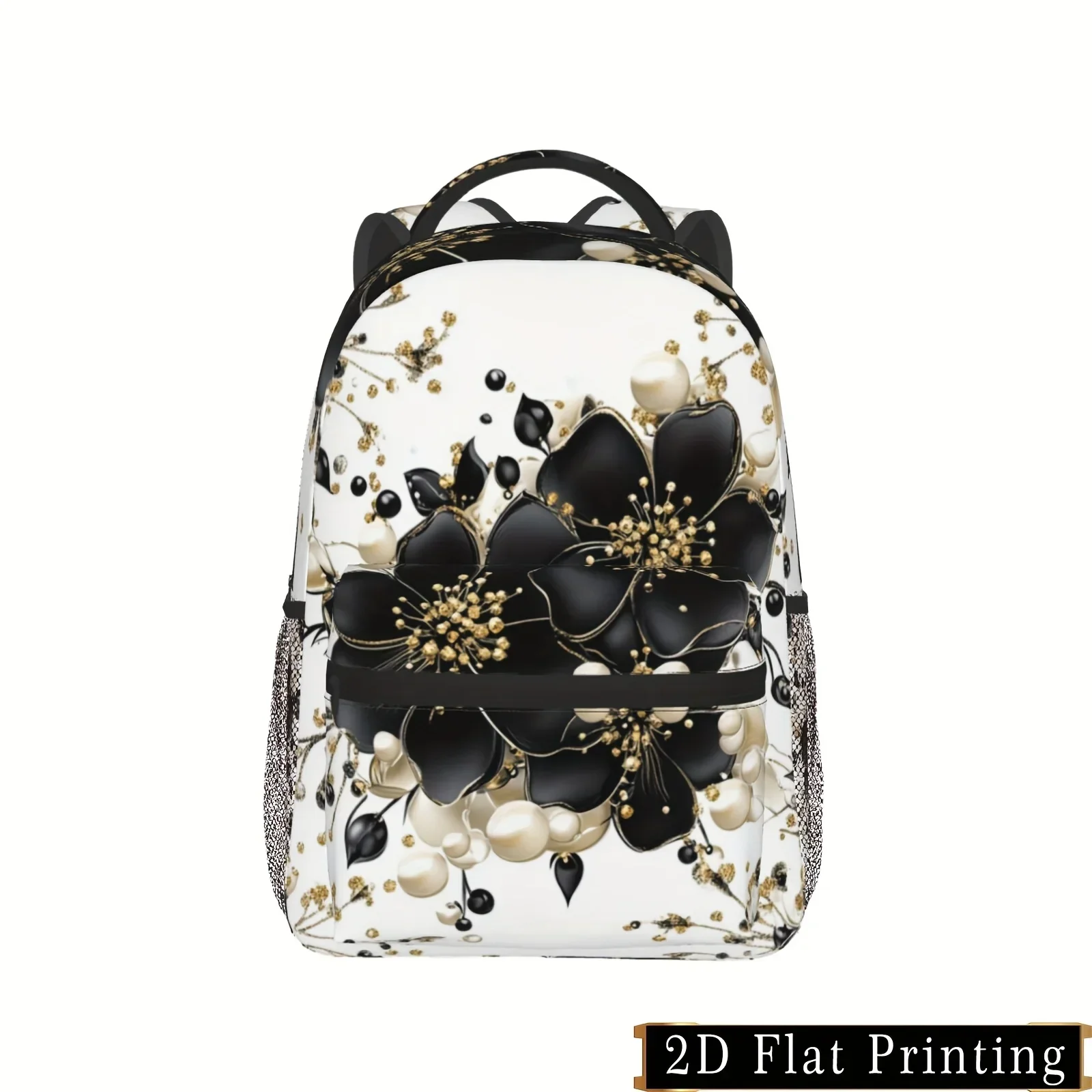 Print Backpack, Fashionable Student Backpack With Adjustable Straps, Large Compartment, MultiCompartment, Lightweight, Tablet P