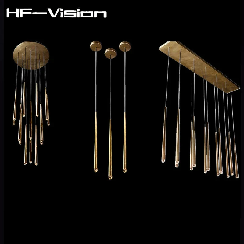 

American vintage metal frame Chandelier Indoor Decoration Led Staircase Pendant,Lustre Suspension Luminaire Lampen for Staircase
