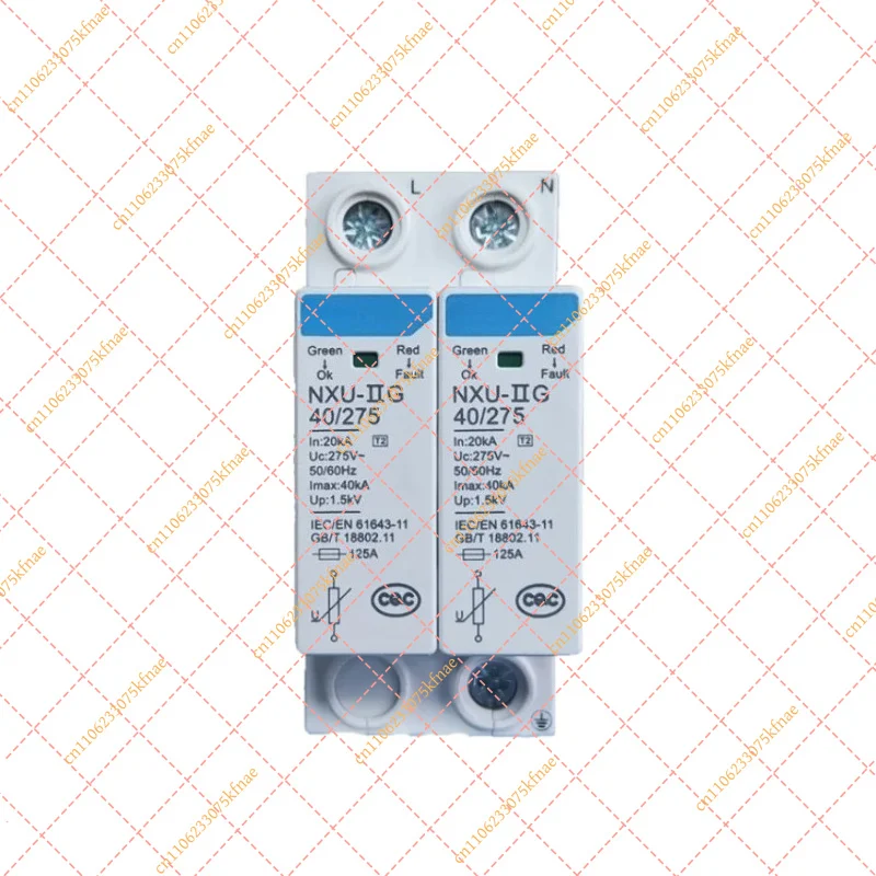 for CHINT NXU-II Surge Protective Device SPD 2P 3P 40kA 65kA Power Surge Arrester for Electrical System