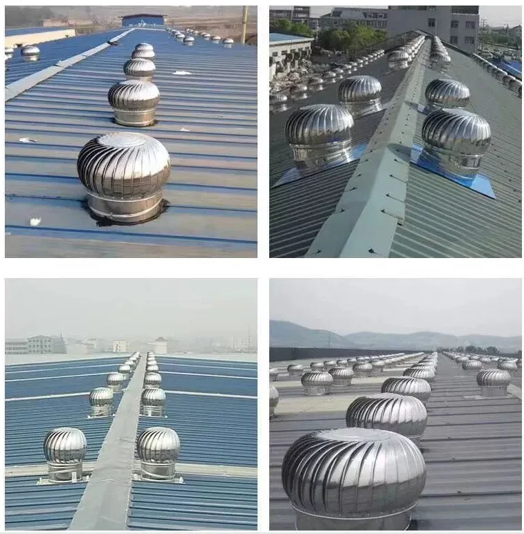 Windbetriebener Dachlüftungsventilator, keine Stromversorgung, industrielle Belüftung, Axialfluss-Dachventilator, 400 mm, 600 mm, 800 mm, 1000 Edelstahl