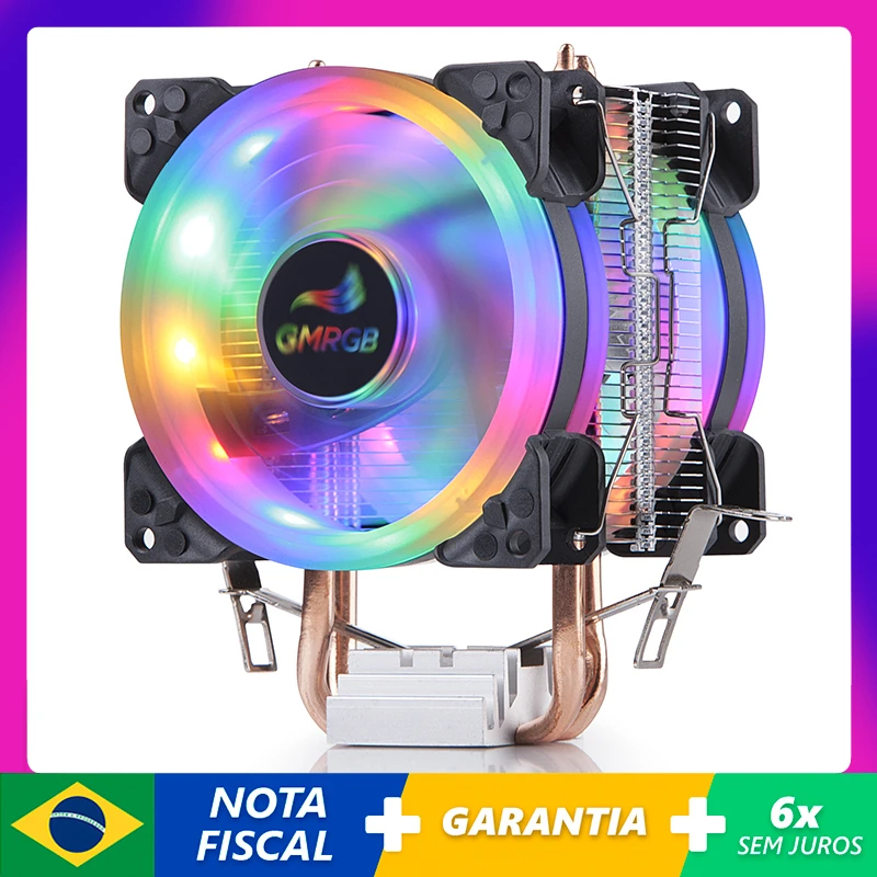 GMRGB 3pin efficient CPU cooler cooling fan for Intel 1150 1151 1155 1156 775 1200 AMD AM3 AM4 silent fan