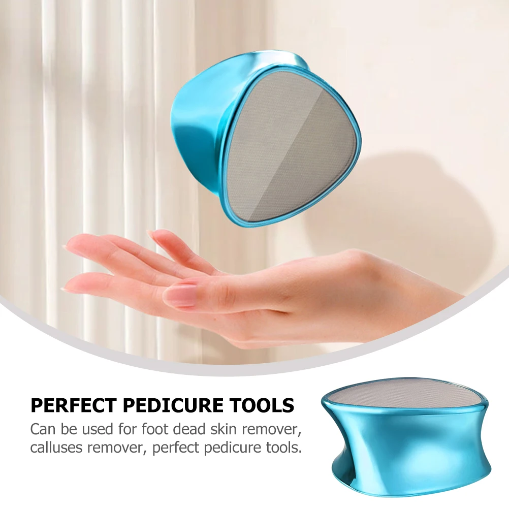 

Dual Sided Scrubber Blue Dead Pedicure Foot Scrubber Skin Callus Removal Pedicure Tools Reusable Grinder Exfoliator Foot File