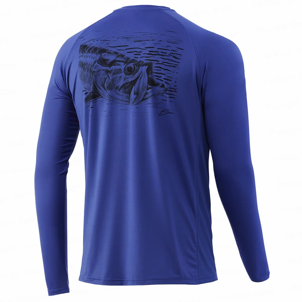 HUK Fishing Shirt Summer Men Long Sleeve Fishing Performance Shirts Upf 50 Sun Protection T Shirt Breathable Jerseys Clothing