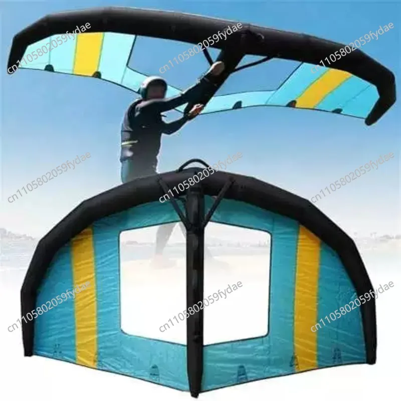 Portable Windsurfing Inflatable Wing 5㎡ Handheld Wing Foil Kite Surfing Inflatable Wing with Window For  Kitesurfing