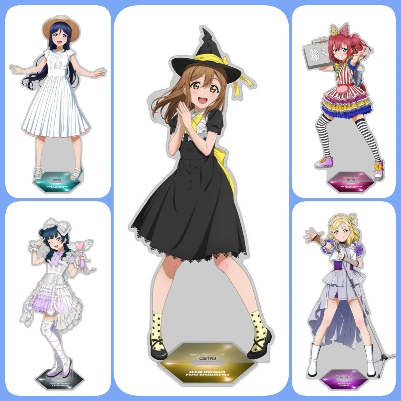 

Love Live! Sunshine! Acrylic Stand Tsushima Kunikida Ruby Kanan Mari figure Stand Plate Cosplay Prop Decor Cartoons present