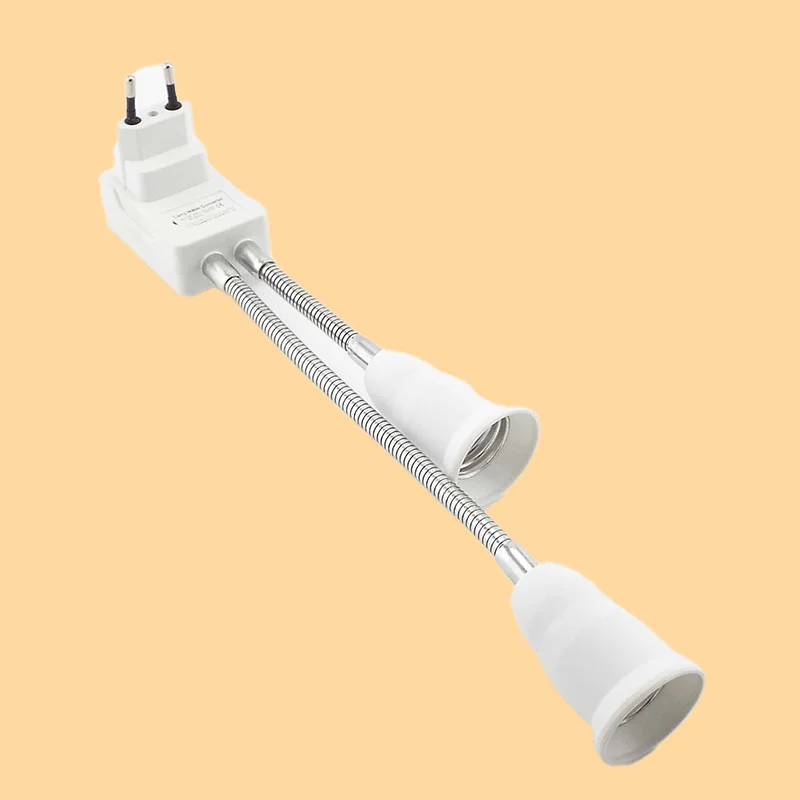 

Адаптер лампы переменного тока 110-220 В E27, гибкий держатель основания светильника, гибкий преобразователь, переключатель включения/выключения, адаптер, розетка 20 см, вилка европейского/американского стандарта