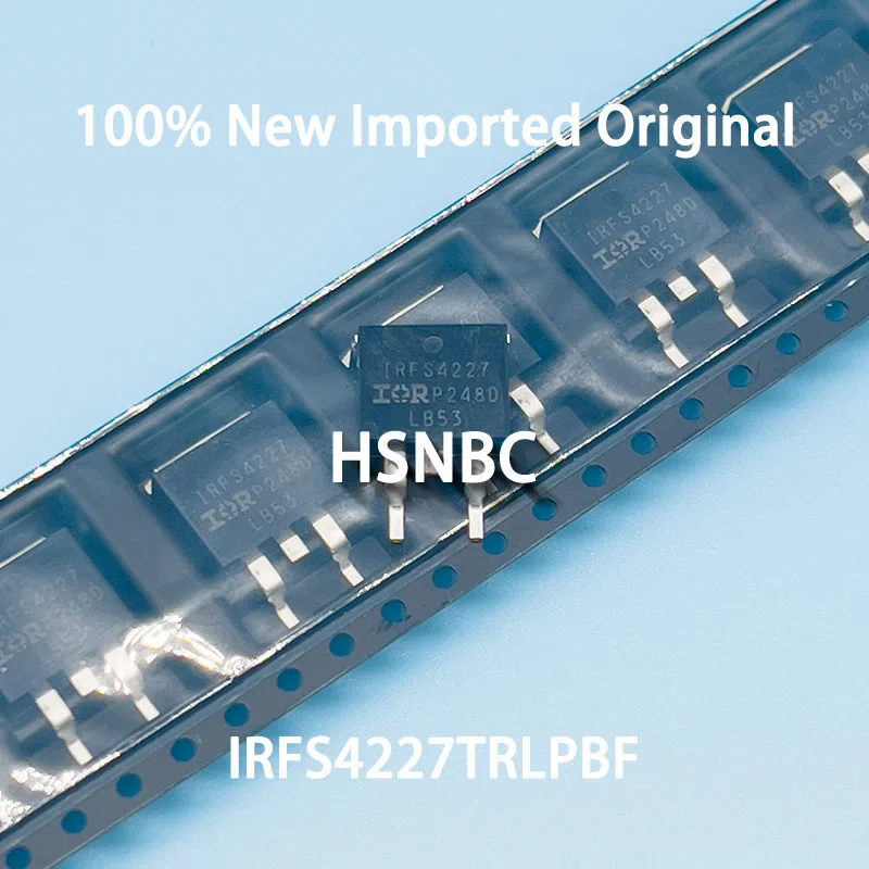 

10Pcs/Lot IRFS4227 IRFS4227TRLPBF IRFS4227PBF TO-263 200V 62A MOSFET N-Channel Power Transistor 100% New Imported Original