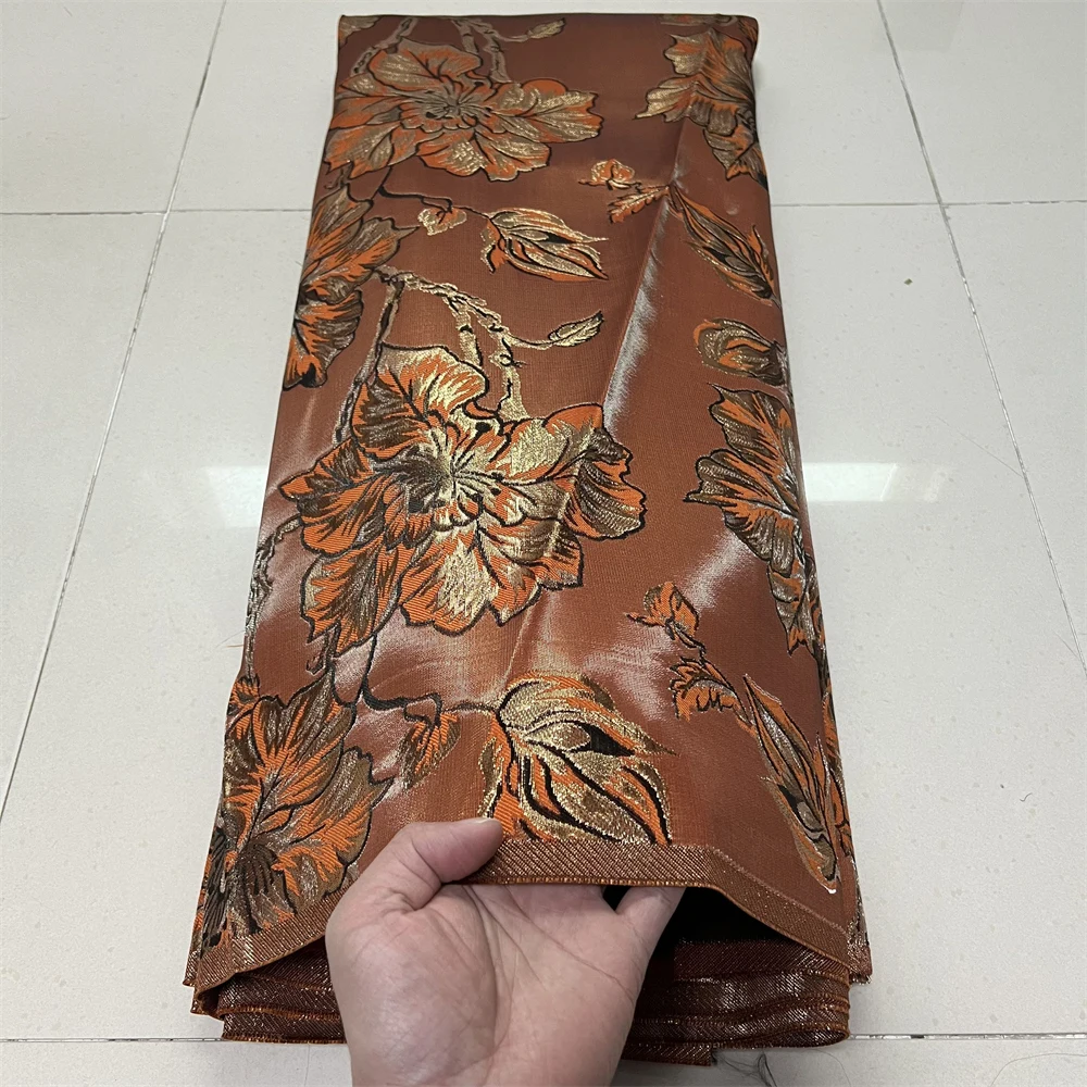 

2025 African Nigerian High-Quality Tulle Lace Fabric Organza Embroidery for Party Gown Jacquard Wedding Dress 5Yard YXZ190