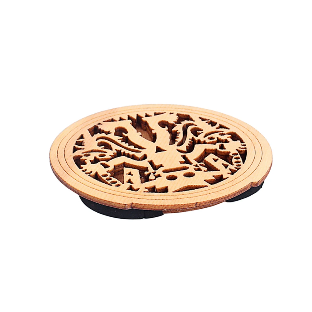 

Human Pattern Guitar Wooden Soundhole Sound Hole Cover Block Feedback Buffer Maple Wood for 40 Inch 41 Inch Guitars