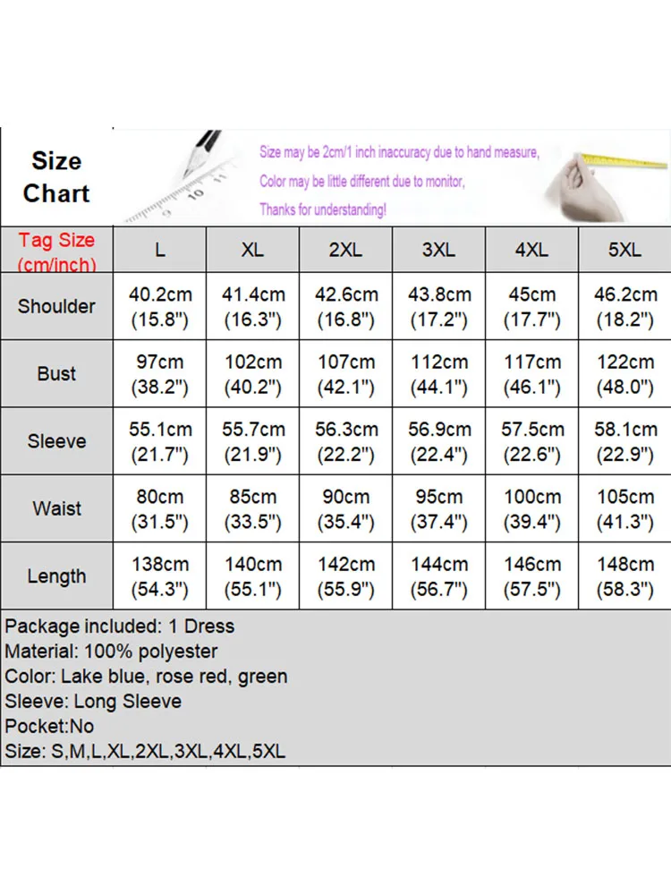 Plus size 5xl vonda Herbst elegantes Maxi langes Kleid Frauen Rüschen Sommerkleid V-Ausschnitt einfarbig lässig Satin Party Robe Gürtel