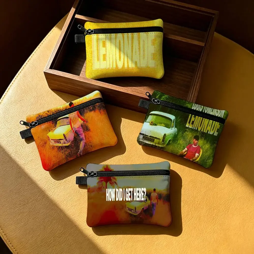 L-LLouiS-ES T-TTomlinsonS-ES How Did I Here Waterproof Zipper Coin Purse Lightweight Hanging Key Pouch Card Holder For Daily Use
