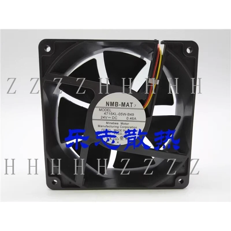 

Z For NMB-MAT 4715KL-05W-B49 12038 DC24V 0.46A 3-Pin Inverter Cooling Fan