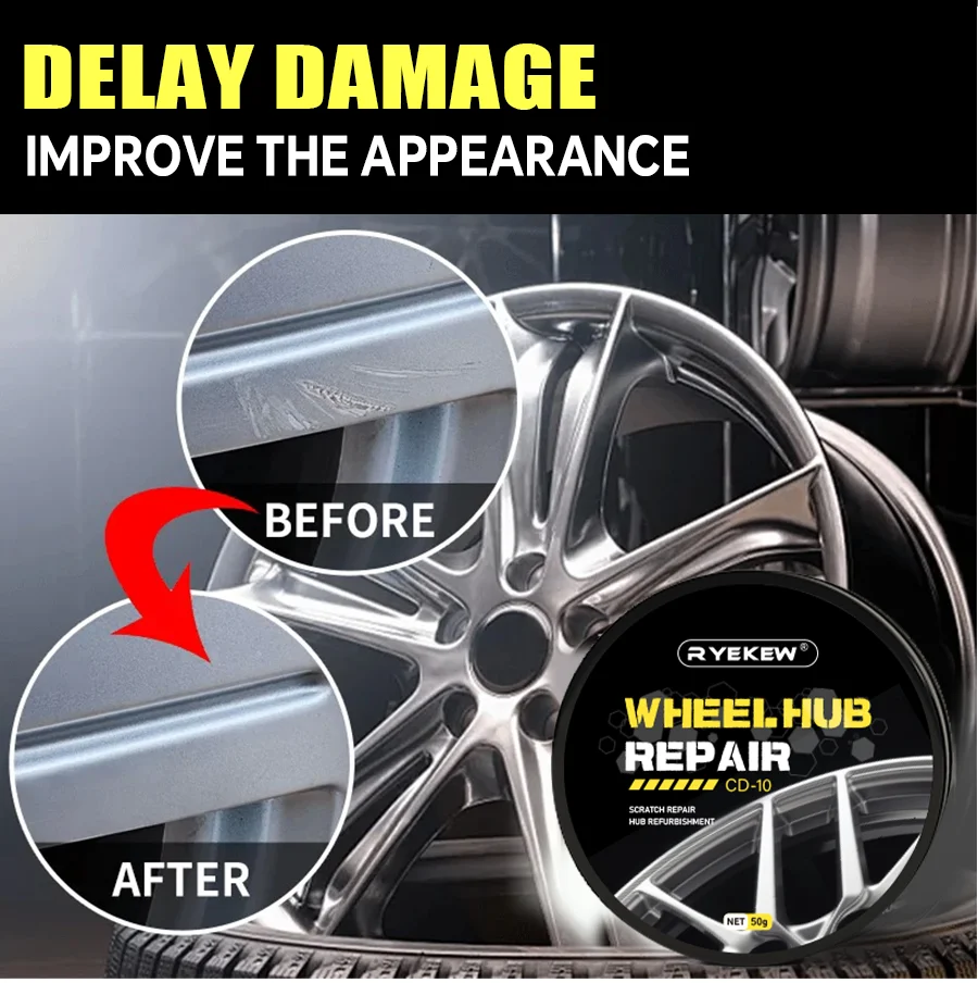 Metal Polish for Car Wheels - Mirror Finish Rim Restorer - Remove Oxidation & Tarnish - Bring Back Factory Shine to Alloy Rims - view 3