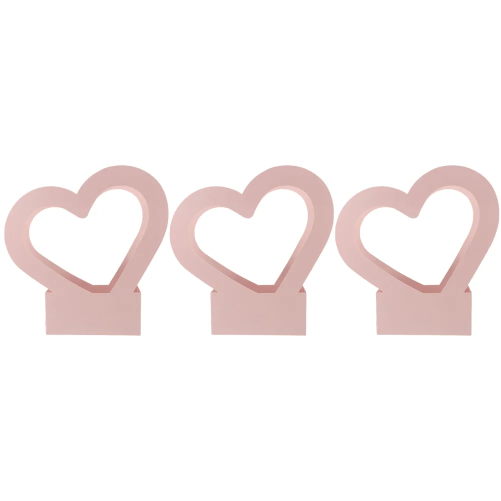 

3 Pcs Shaped Flower Boxes Paper Baskets for Floral Gifts Wedding Decor Birthday Parties Heart Shaped Flower Box Bouquets