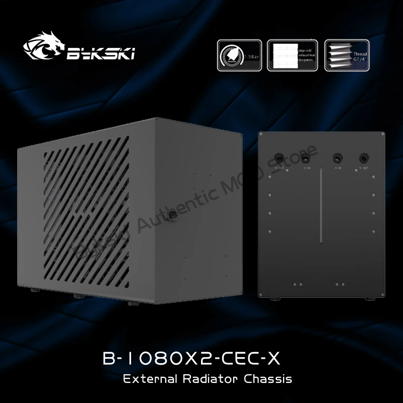 

Bykski Multi VGA External External Water-cooled 2X1080 Water Cooling 46MM Radiator Notebook Server Beauty Medical B-1080X2-CEC-X