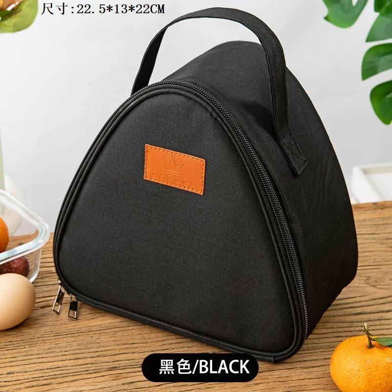 Треугольная изоляционная сумка из алюминиевой фольги, термохолодильник, сумка для обеда, студенческая сумка для рисовых шариков, ланч-бокс, сумки для переноски бенто для завтрака