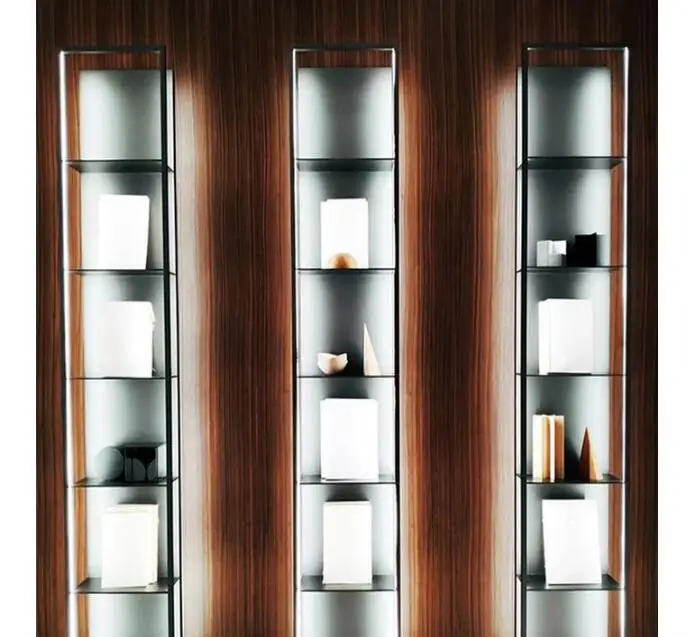 

Iron art one-line storage partition display rack luminous laminate shelving shelves