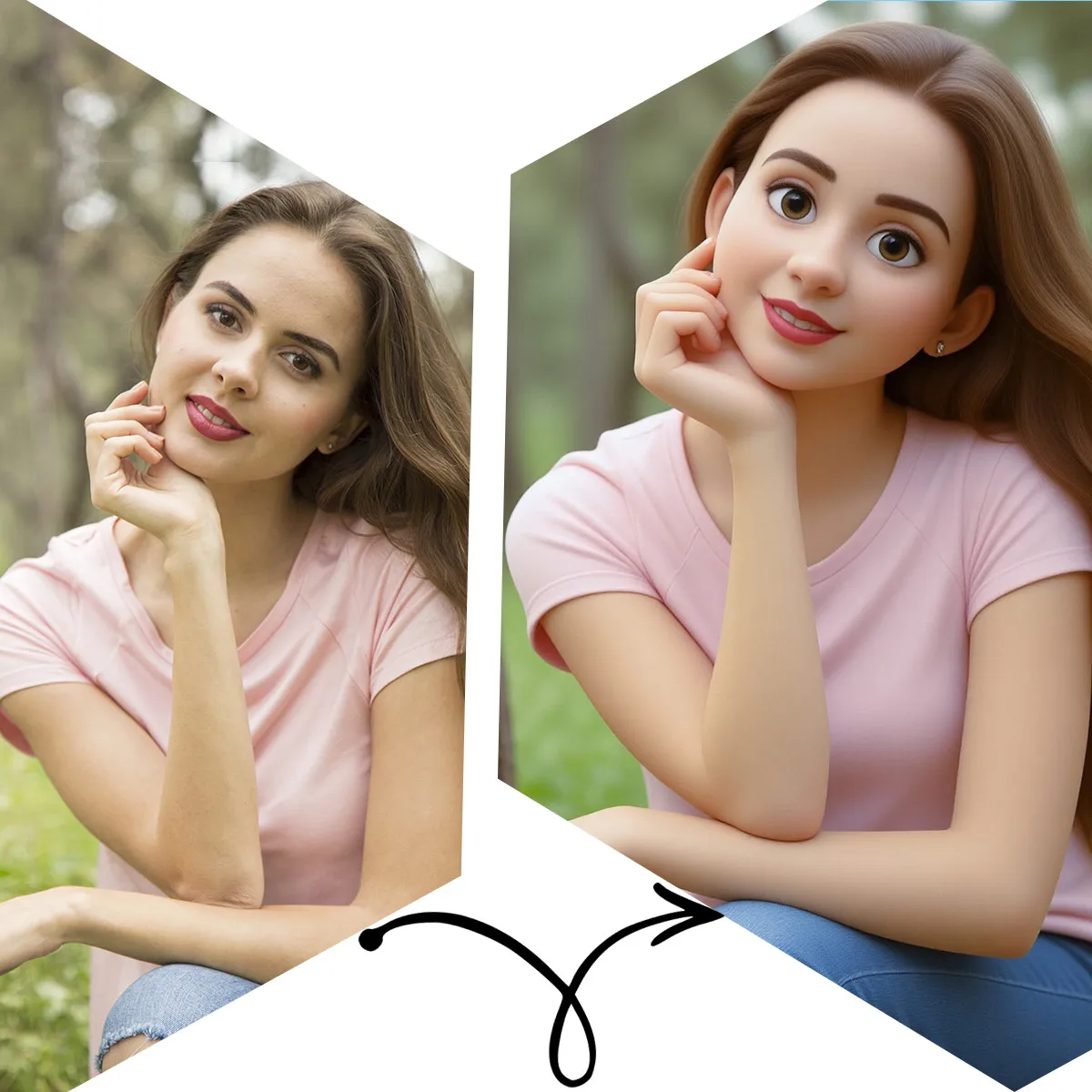 1pcs custom photo canvas personalized send your photo converted to anime style,UV printed photos Couple portrait birthday gift,