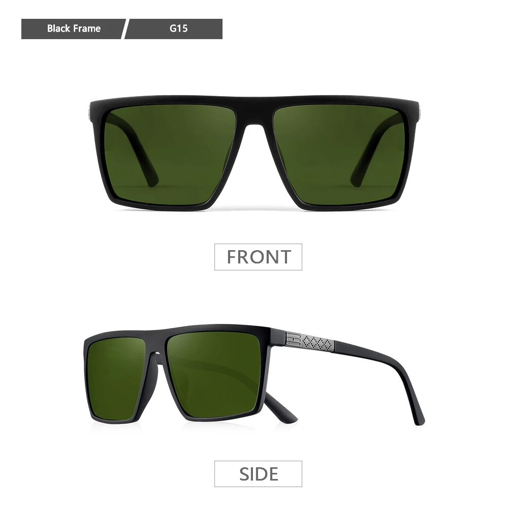 CRIXALIS Classics Quadratische Polarisierte Sonnenbrille Männer Anti-glare Outdoor Fahren Sonnenbrille Männliche Mode Strand Shades UV Schutz – Detail 9