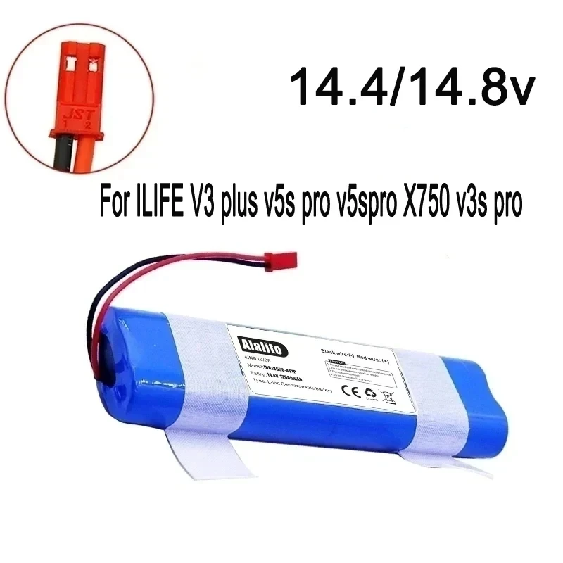 Original Rechargeable Battery For Ilife Zaco V3s V5s V8s DF45 DF43 V3 X3 V50 V55 V5Lpro 14.4V 6800Mah Robotic Cleaner Parts